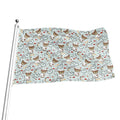 Teddy Bear Doctor Pattern Print Flag