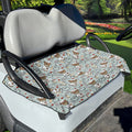 Teddy Bear Doctor Pattern Print Golf Cart Seat Cover