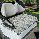 Teddy Bear Doctor Pattern Print Golf Cart Seat Cover