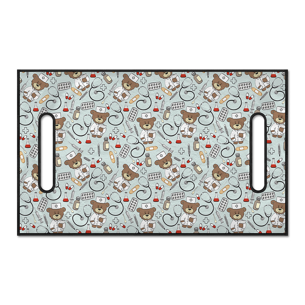 Teddy Bear Doctor Pattern Print Golf Cart Seat Cover