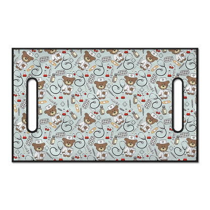 Teddy Bear Doctor Pattern Print Golf Cart Seat Cover
