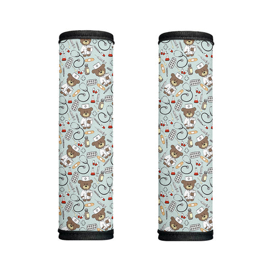 Teddy Bear Doctor Pattern Print Handle Covers