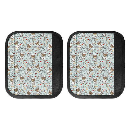 Teddy Bear Doctor Pattern Print Handle Covers
