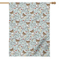 Teddy Bear Doctor Pattern Print House Flag
