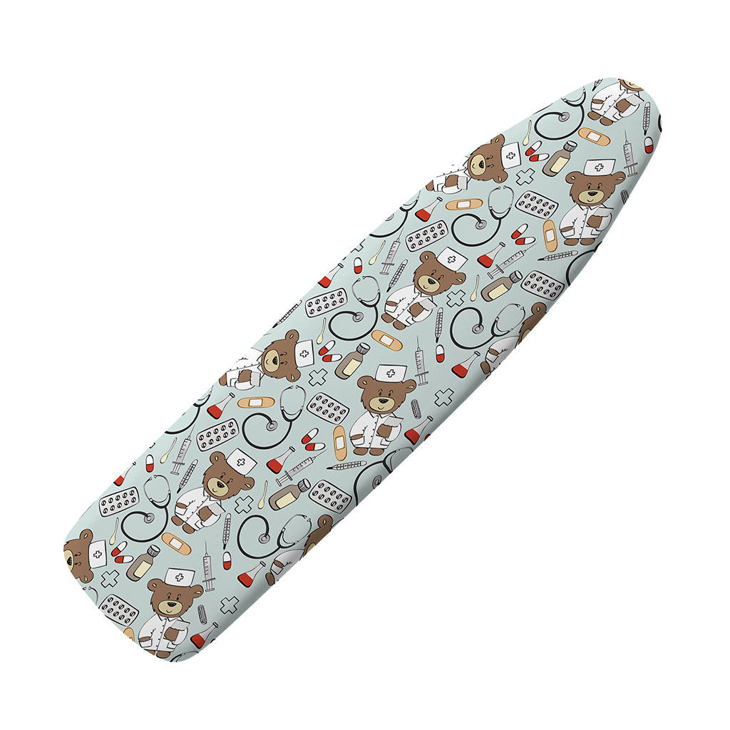 Teddy Bear Doctor Pattern Print Ironing Board Cover