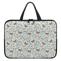 Teddy Bear Doctor Pattern Print Laptop Sleeve With Handle