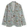 Teddy Bear Doctor Pattern Print Men's Blazer