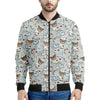 Teddy Bear Doctor Pattern Print Men's Bomber Jacket