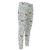 Teddy Bear Doctor Pattern Print Men's Compression Pants