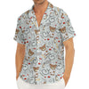 Teddy Bear Doctor Pattern Print Men's Deep V-Neck Shirt