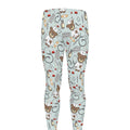Teddy Bear Doctor Pattern Print Men's Leggings