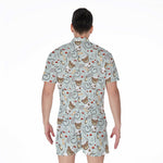 Teddy Bear Doctor Pattern Print Men's Rompers