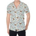 Teddy Bear Doctor Pattern Print Men's Shirt