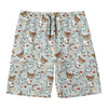 Teddy Bear Doctor Pattern Print Men's Swim Trunks