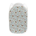 Teddy Bear Doctor Pattern Print Mesh Laundry Hamper