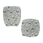 Teddy Bear Doctor Pattern Print Office Chair Cover