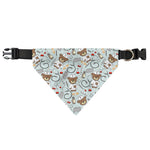 Teddy Bear Doctor Pattern Print Over The Collar Dog Bandana