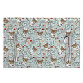 Teddy Bear Doctor Pattern Print Placemat