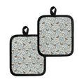 Teddy Bear Doctor Pattern Print Pot Holders