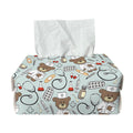 Teddy Bear Doctor Pattern Print Rectangle Tissue Box Cover