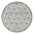 Teddy Bear Doctor Pattern Print Round Floor Mat