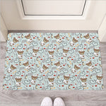 Teddy Bear Doctor Pattern Print Rubber Doormat