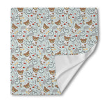 Teddy Bear Doctor Pattern Print Silk Bandana