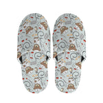 Teddy Bear Doctor Pattern Print Slippers