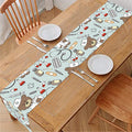Teddy Bear Doctor Pattern Print Table Runner