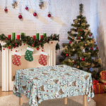 Teddy Bear Doctor Pattern Print Tablecloth