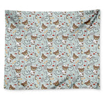 Teddy Bear Doctor Pattern Print Tapestry