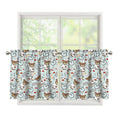 Teddy Bear Doctor Pattern Print Tier Curtains