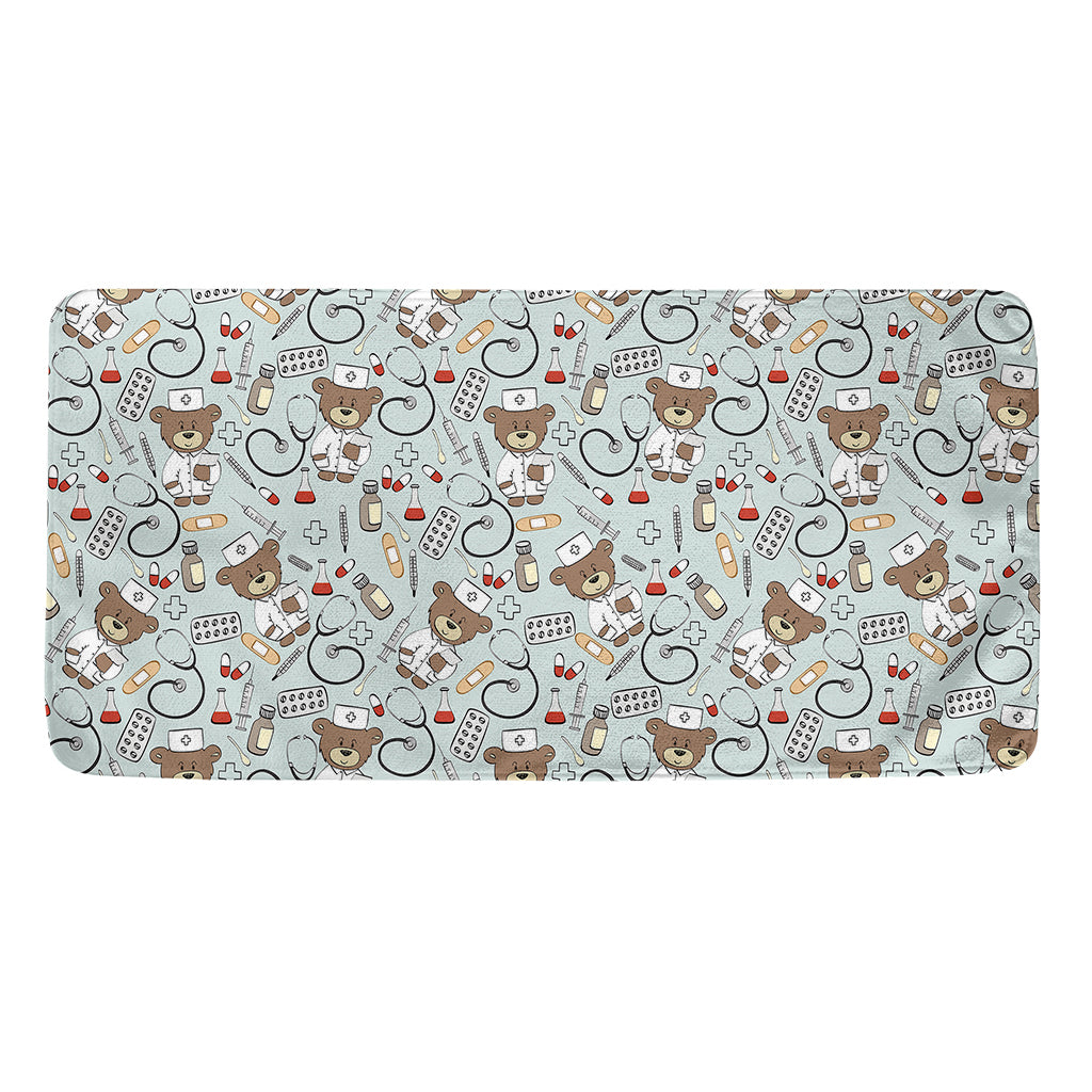 Teddy Bear Doctor Pattern Print Towel
