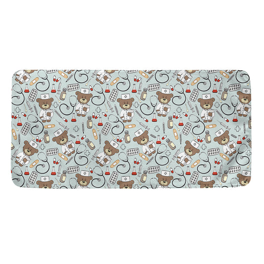 Teddy Bear Doctor Pattern Print Towel