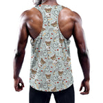 Teddy Bear Doctor Pattern Print Training Tank Top