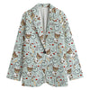 Teddy Bear Doctor Pattern Print Women's Blazer