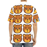 Teddy Bear Emoji Print Aloha Shirt
