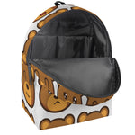 Teddy Bear Emoji Print Backpack