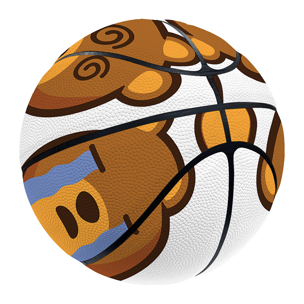 Teddy Bear Emoji Print Basketball