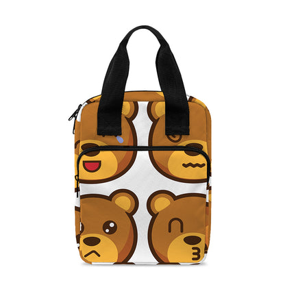 Teddy Bear Emoji Print Bible Tote Bag