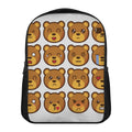 Teddy Bear Emoji Print Casual Backpack