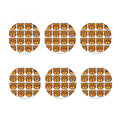 Teddy Bear Emoji Print Coaster Set
