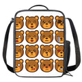 Teddy Bear Emoji Print Crossbody Lunch Bag