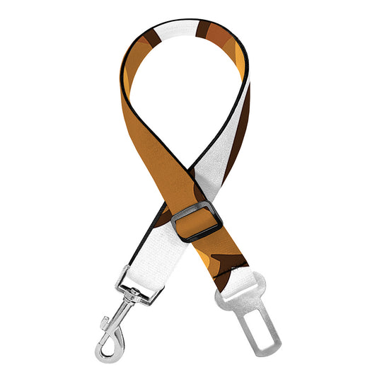 Teddy Bear Emoji Print Dog Seat Belt