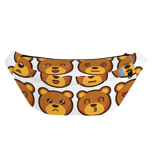 Teddy Bear Emoji Print Fanny Pack