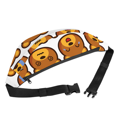 Teddy Bear Emoji Print Fanny Pack