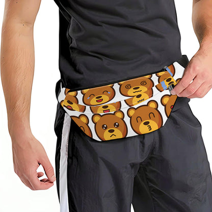 Teddy Bear Emoji Print Fanny Pack