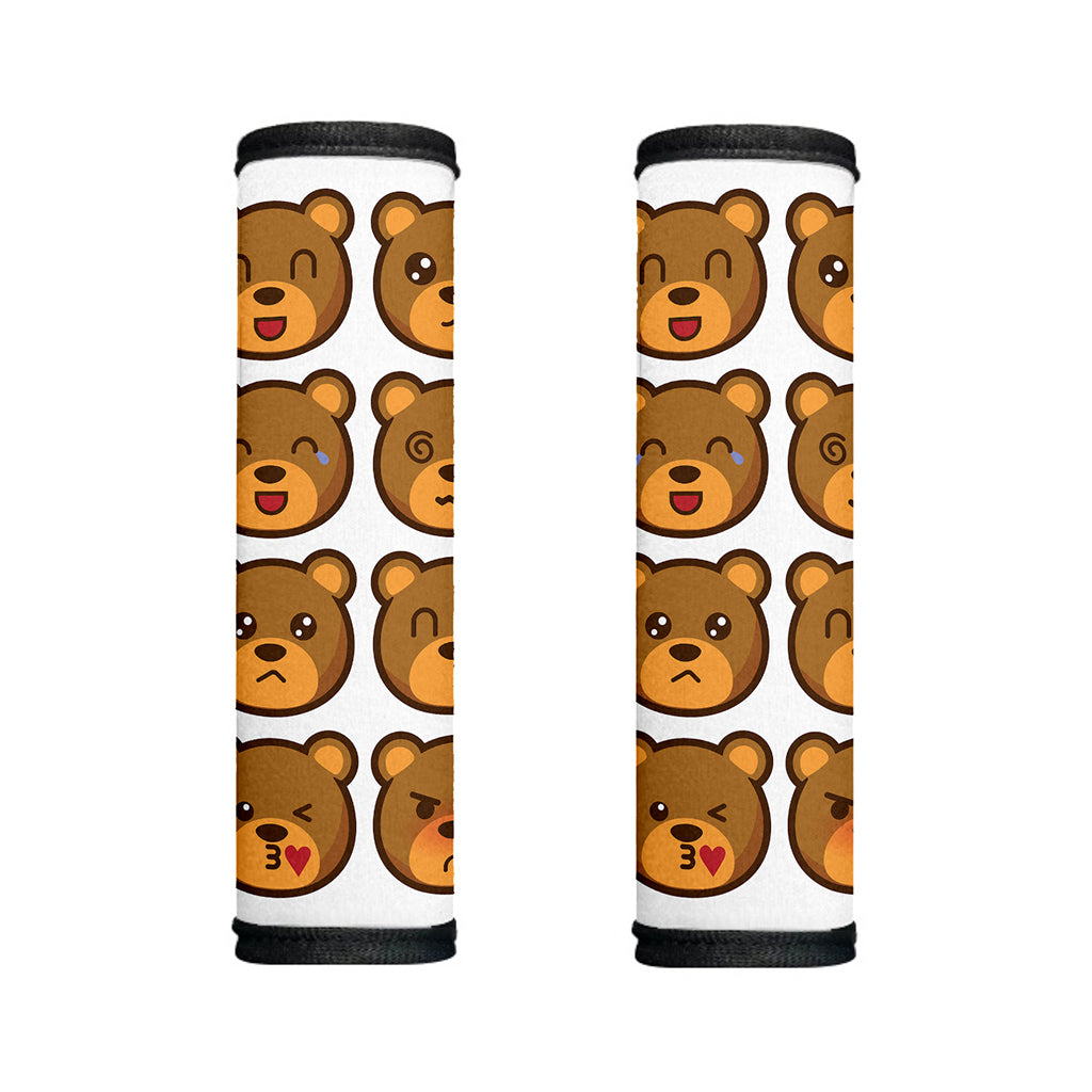 Teddy Bear Emoji Print Handle Covers