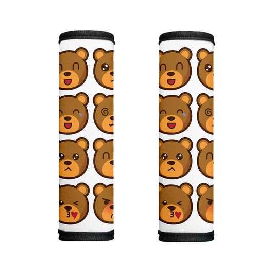Teddy Bear Emoji Print Handle Covers