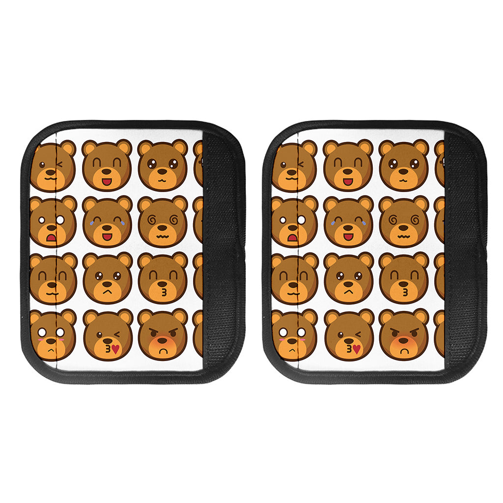 Teddy Bear Emoji Print Handle Covers